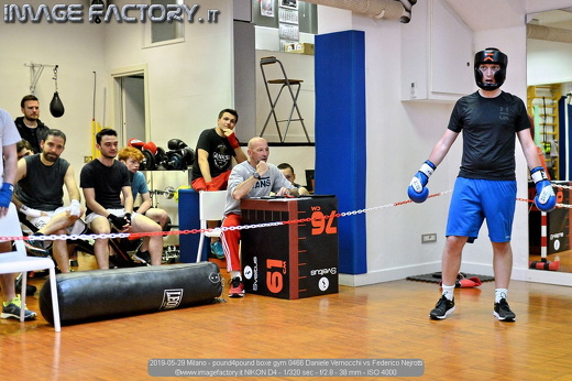 2019-05-29 Milano - pound4pound boxe gym 0466 Daniele Vernocchi vs Federico Nejrotti